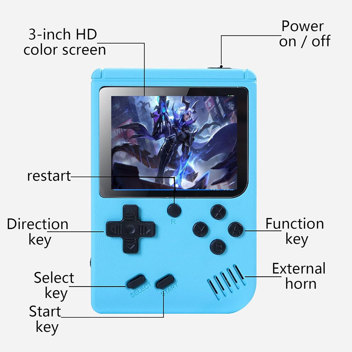 500 - in - 1 Palm Game Player - Zambeel