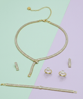 Baguette Lariat Jewelry Set - Zambeel