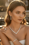 Classic V - Cut Crystal Jewelry Set - Zambeel