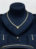 Clover Crystal Pendant Jewelry Set - Zambeel