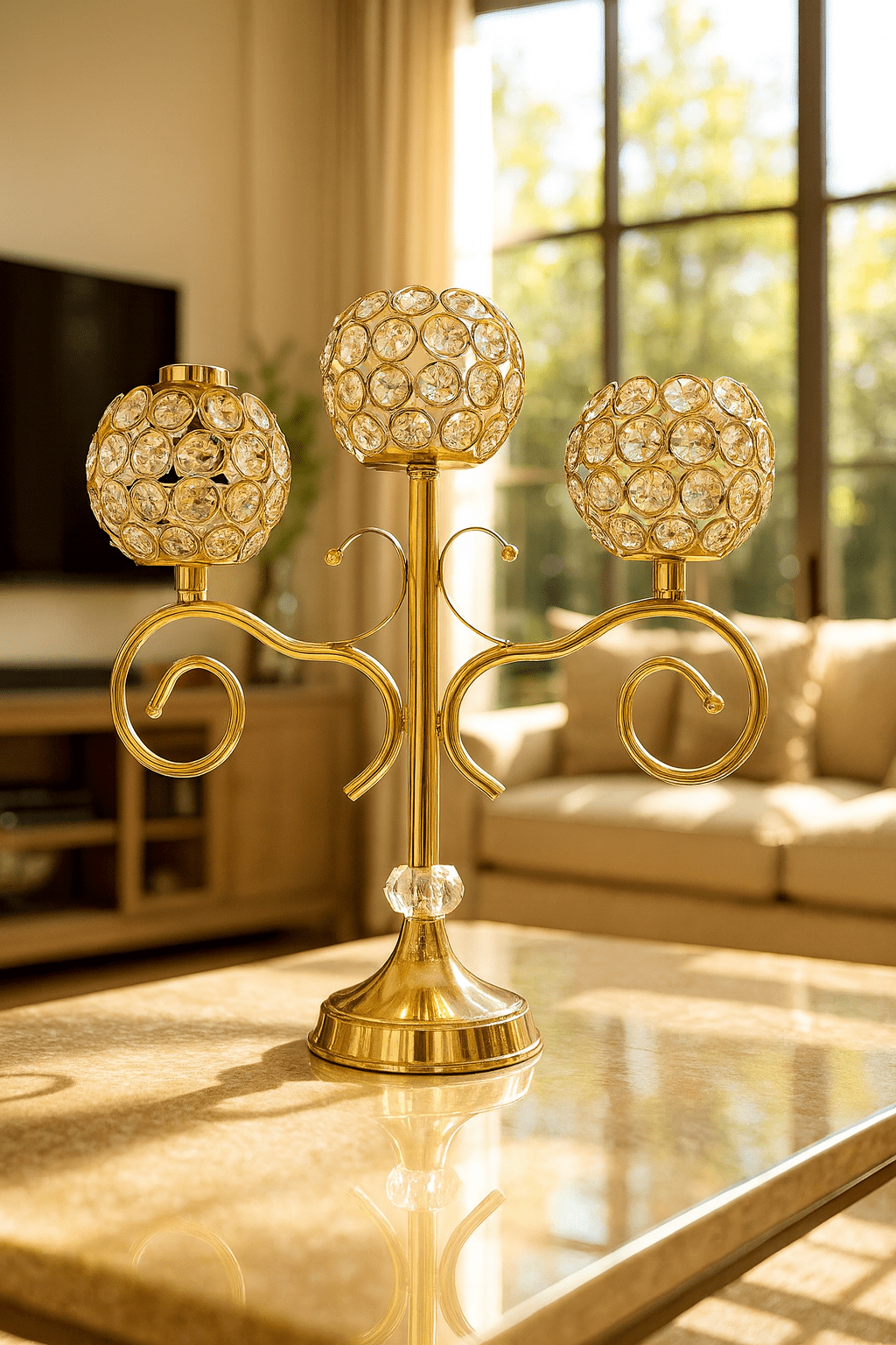 Crystal 3 - Head Candle Holder - Zambeel