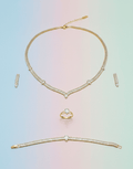 Crystal Accent Jewelry Set - Zambeel