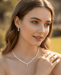 Crystal Accent Jewelry Set - Zambeel