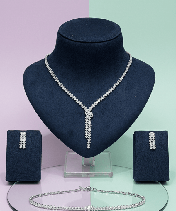 Crystal Drop Jewelry Set - Zambeel