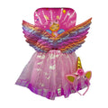 Girls Pink Unicorn Fairy Costume - Zambeel