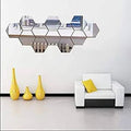 Hexagon Style Acrylic Mirror - Modern Home Decoration [13 pieces] - Zambeel