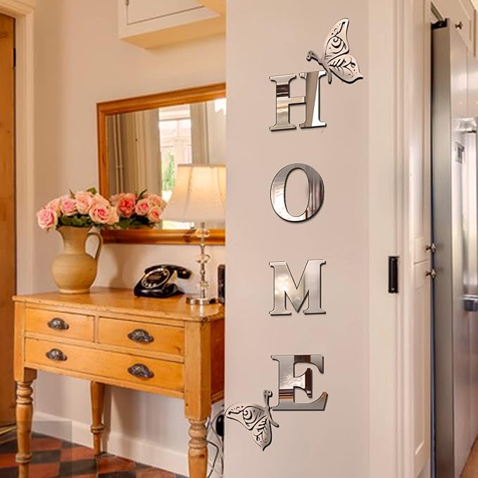 Home Sign Acrylic Mirror - Modern Home Decoration - Zambeel