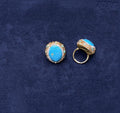 Oval Turquoise Statement Ring - Zambeel