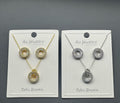Radiant Circle Halo CZ Pendant Set - Zambeel