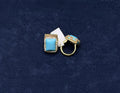 Rectangular Crystal Statement Ring - Zambeel