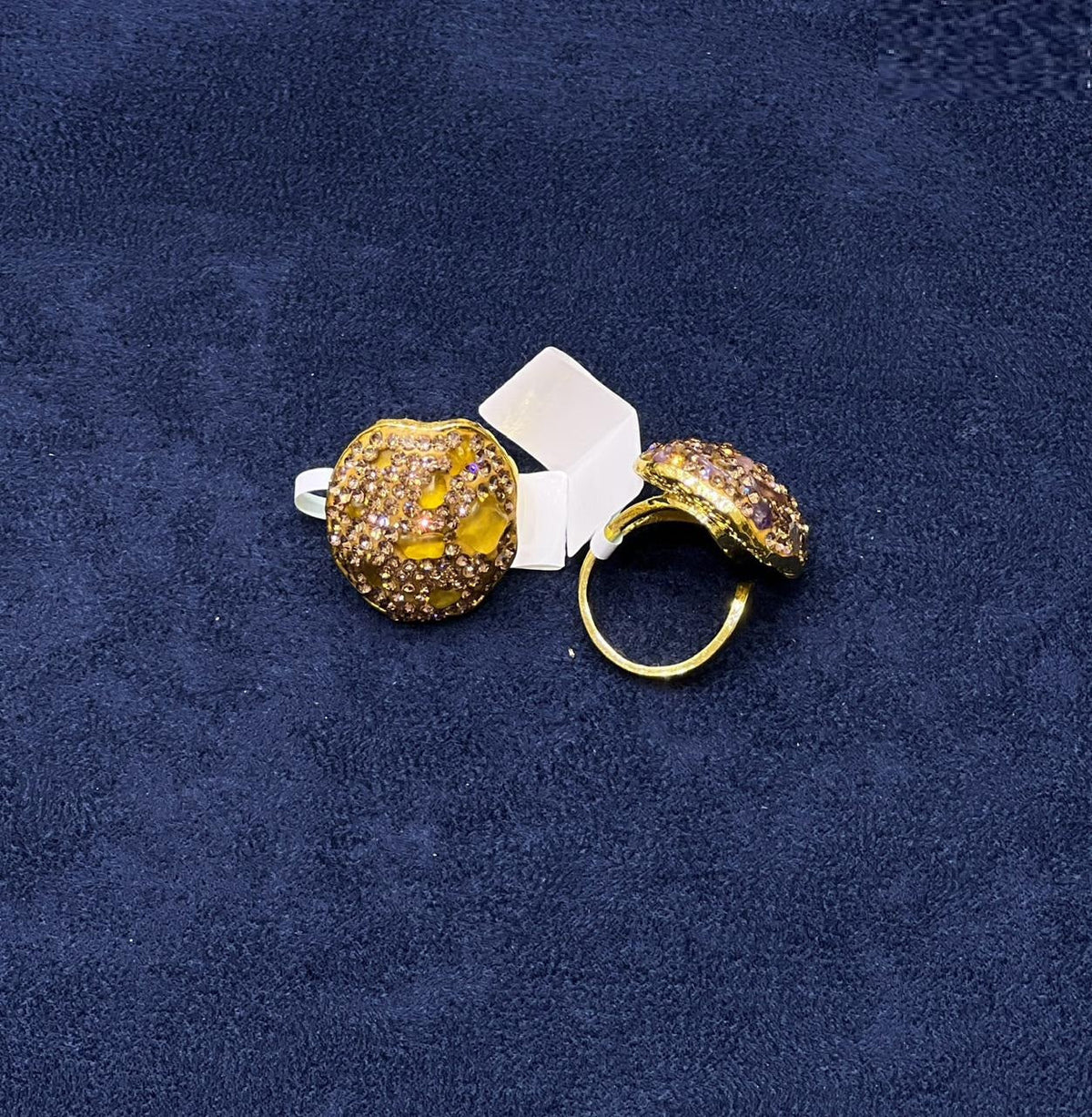 Stone Pavé Statement Ring - Zambeel