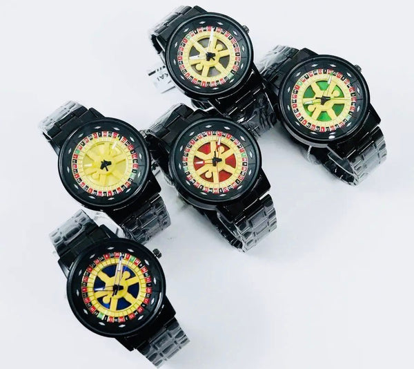Stylish Roulette Dial Wrist Watch - Zambeel