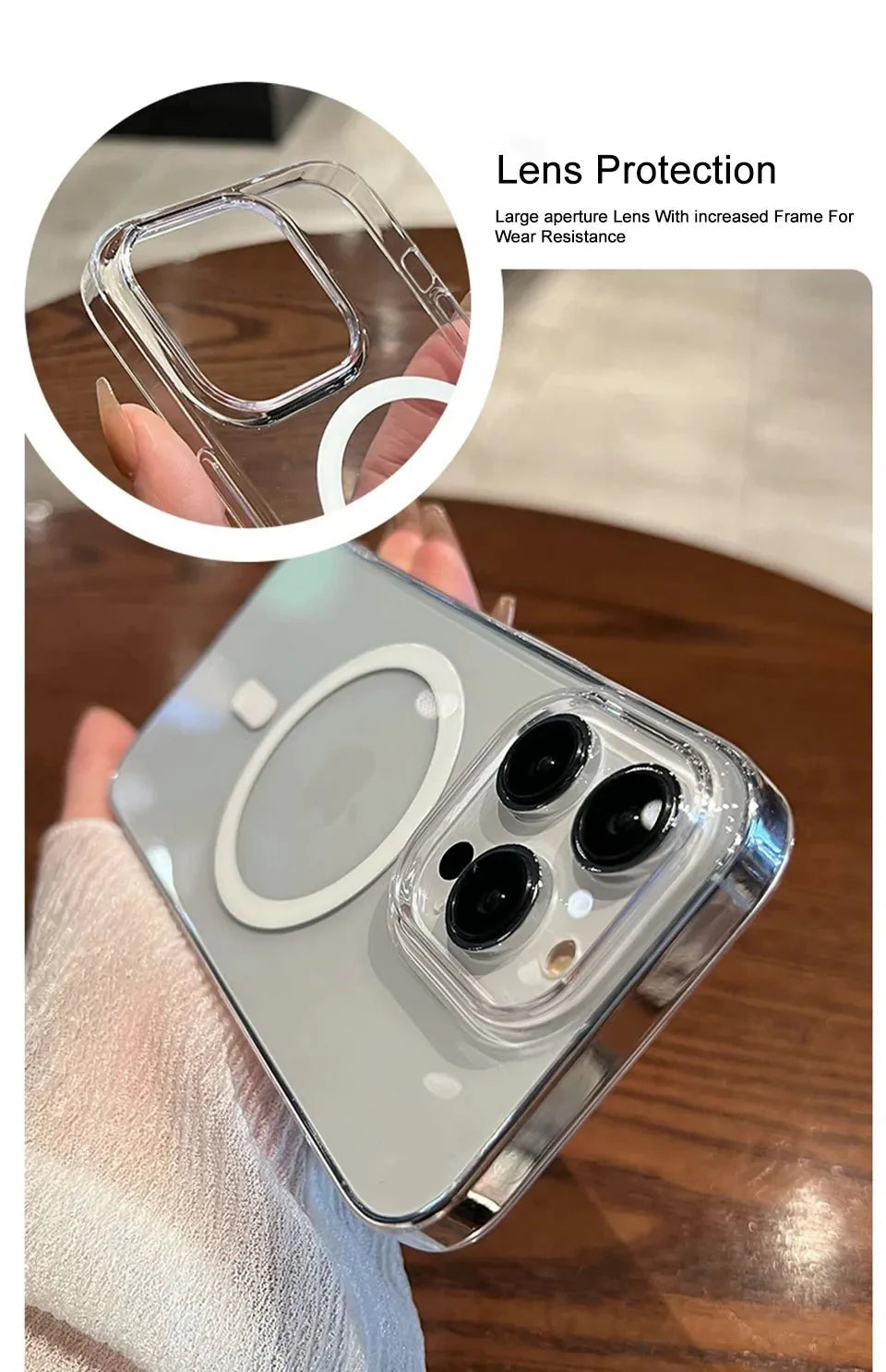 Transparent MagSafe Case for iPhone - Zambeel
