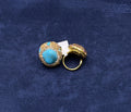 Turquoise Crystal Ring - Zambeel