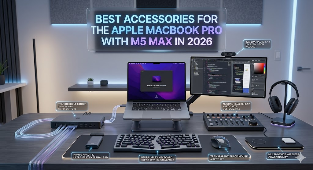Top 12 Accessories for the Apple MacBook Pro with M5 Max in 2026